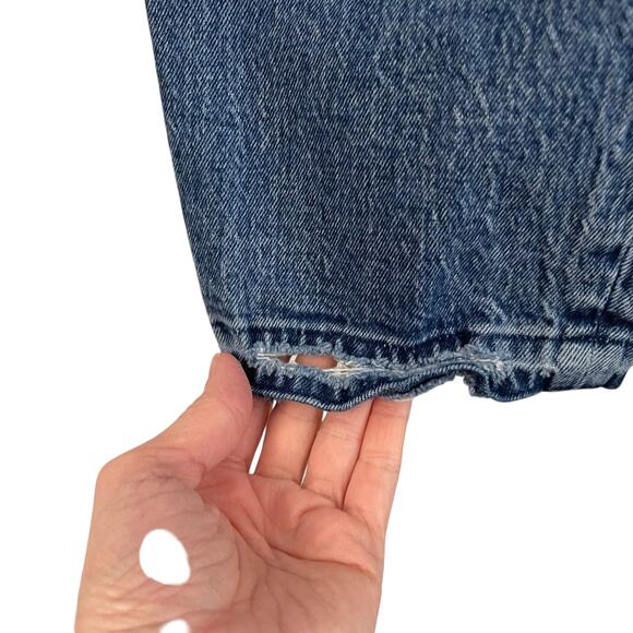 Abercrombie & Fitch The Dad High rise women's jeans button fly medium wash - 6s - Picture 4 of 8